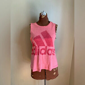 Adidas cut off sleeve tank top